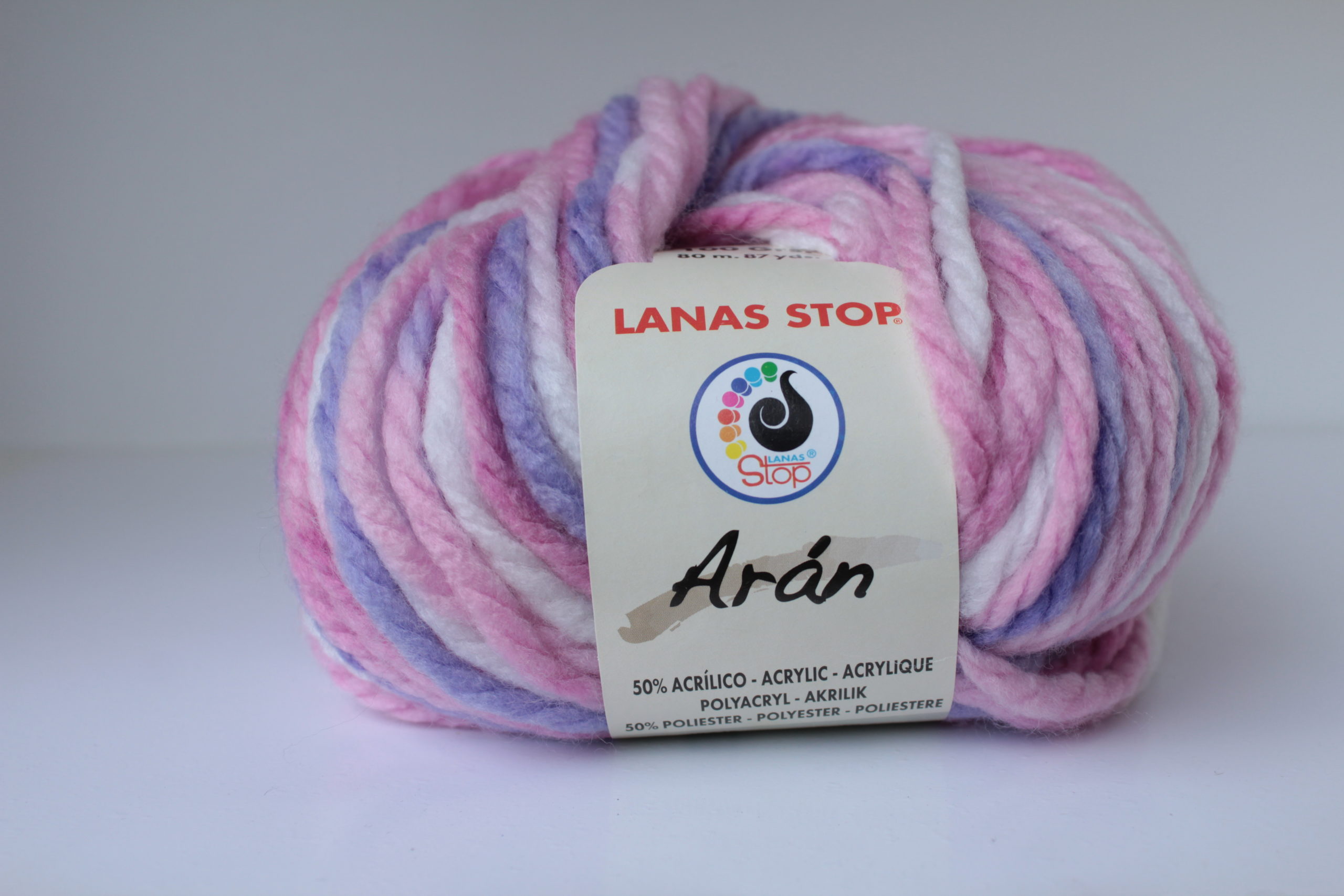 Aran – Color 204 (Rosa-Lila-Blanco) C19-19-05 – Lanas Urbano